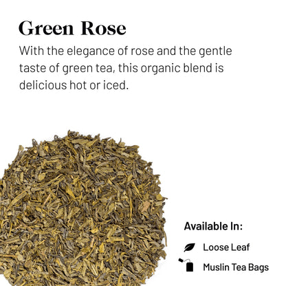 Kusmi Tea - Green Rose - Organic Green Tea With Natural Rose Flavores - Organic Blend of Green Tea with Rose - Loose Leaf Tea - Tin Box of 3.5 oz - Quantity for about 50 cups