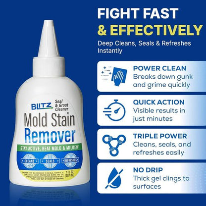 Heavy Duty Gel Cleaner - Thick Formula for Tough Stains & Odors | Ideal for Bathrooms & Showers