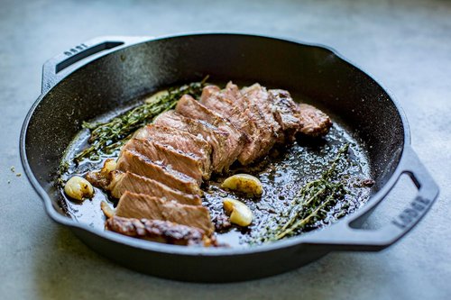 Lodge Cast Iron Frying Pan - Seasoned Dual Handle Design - Even Heat Distribution - 12 Inch, PFAS-Free