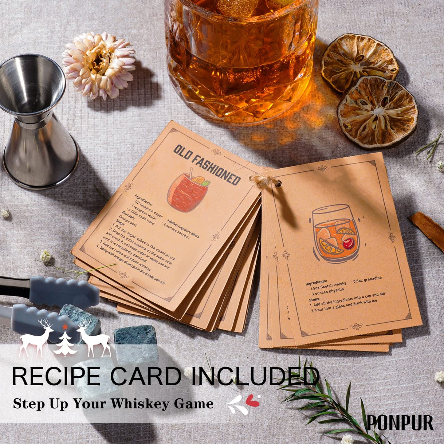 PONPUR The Legend Has Retired 2025 Retirement Gifts for Men Women, Whiskey Decanter Gift Set with 2 Whisky Glasses, Best Christmas Fathers Day Birthday Presents for Dad Coworkers Teacher