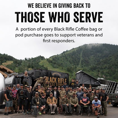 Black Rifle Coffee Company Freedom Fuel, 12oz Bag, Ground Coffee Dark Roast - Roasted Blend Made from Arabica Beans - Colombian & Brazilian Beans - Veteran Founded & American Made