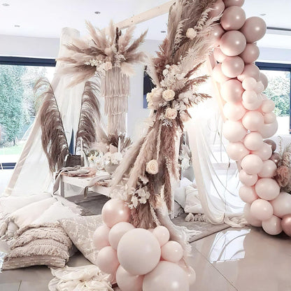 PartyWoo Beige Balloons - 101pcs 12 Inch Boho Cream & Ivory Latex Balloons for Weddings & Events