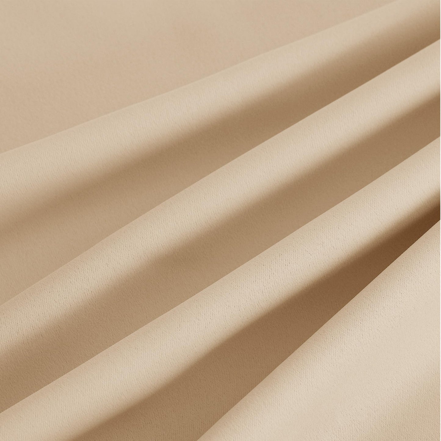 NICETOWN Biscotti Beige Light Blinds - Microfiber Grommet Thermal Insulated Shades for Kid's Room, Yard, Boys Room, Girls Room, Nursery - Lightweight, 1 Pair, W52 x L95