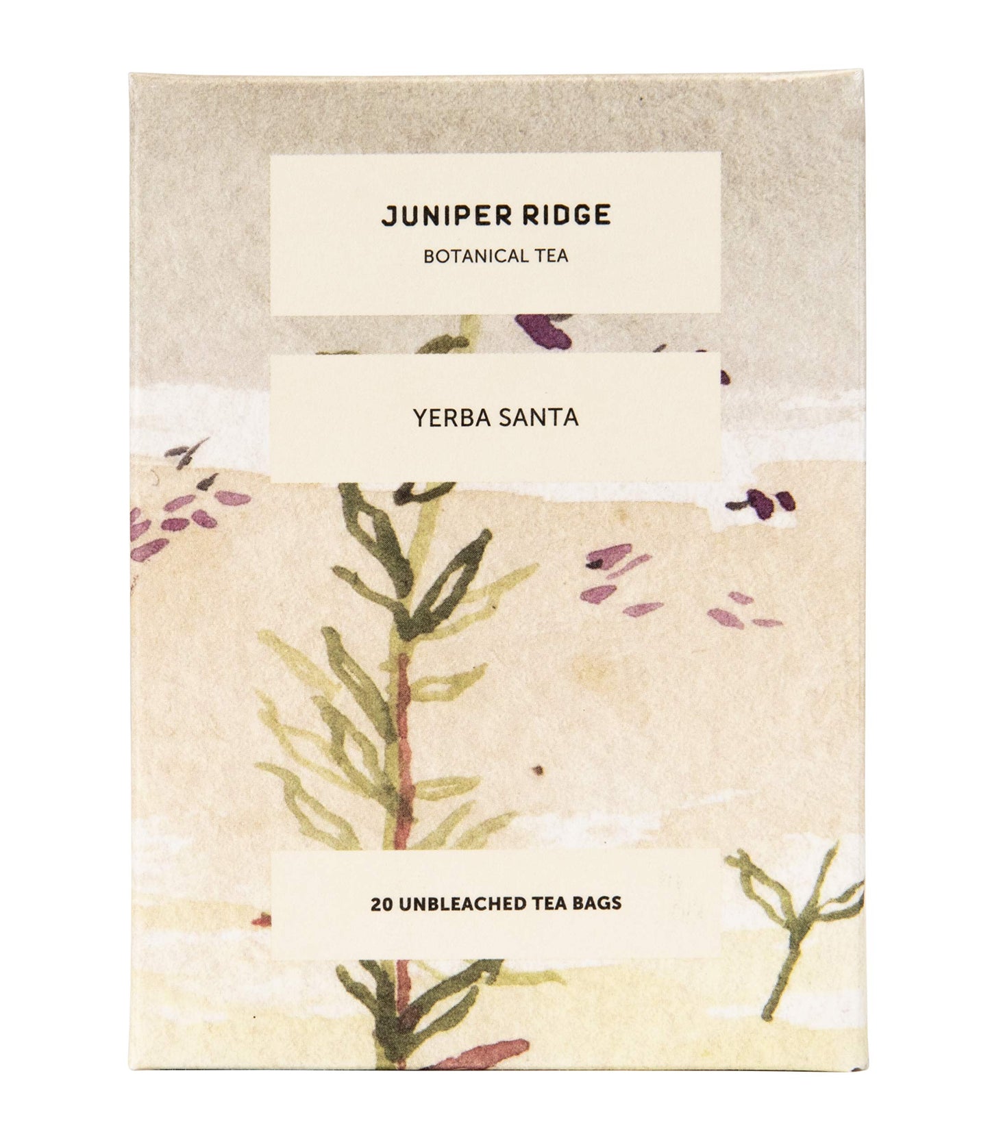 Juniper Ridge Yerba Santa Botanical Tea - Smooth & Sweet, Rich Earth, & Toasty Aroma Notes - Vegan, Caffeine Free & Gluten Free - 20 Unbleached Teabags