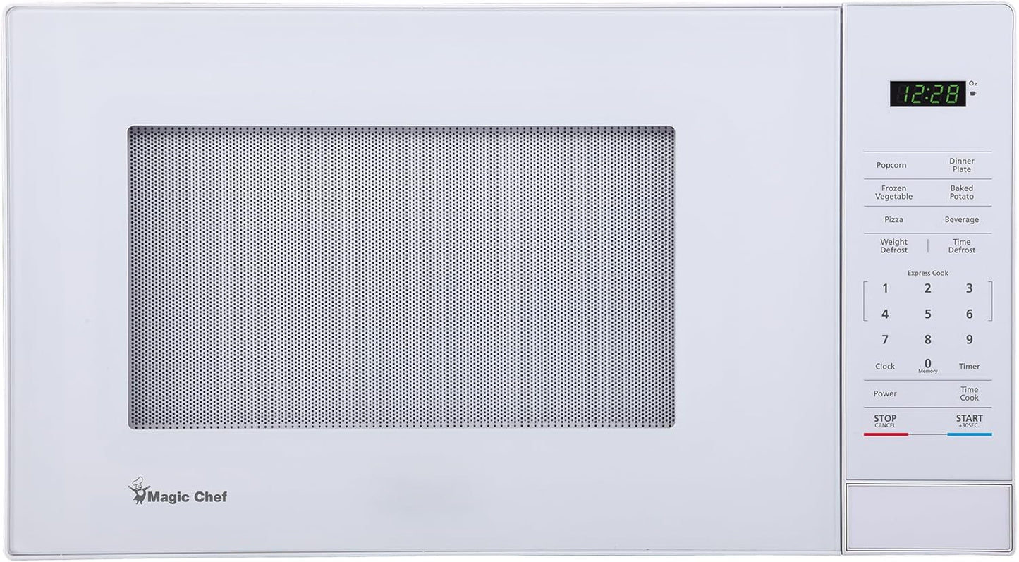Regine Switzerland 1.1 Cu. Ft. Countertop Microwave Oven - Sleek White Design for Modern Kitchens