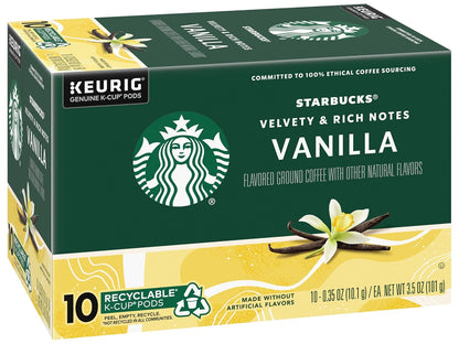 Starbucks Vanilla Coffee K-Cups - 160 Count for Rich Flavor and Convenience