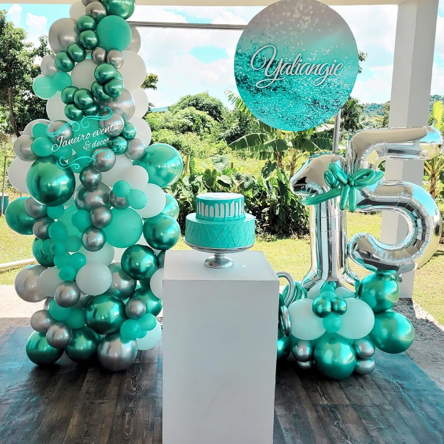 PartyWoo Teal Balloons - 50 Pack 12 Inch Pastel Turquoise Balloons for Graduation & Baby Showers