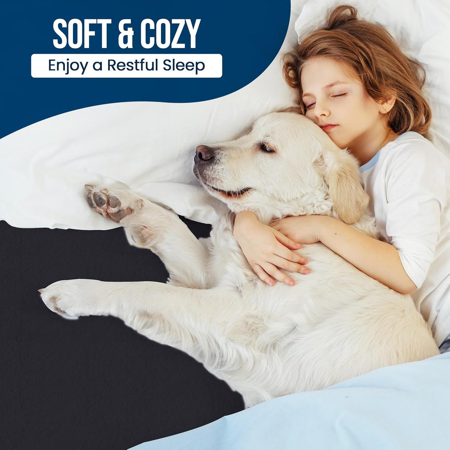 Utopia Bedding Queen Size Mattress Protector - Waterproof Terry Cover with Deep Pockets | Soft & Breathable Black