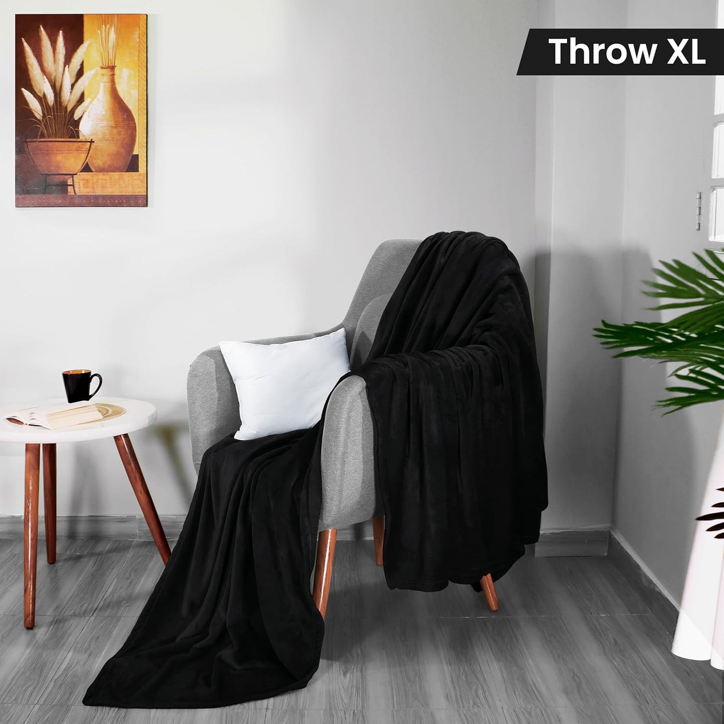 Utopia Bedding Fleece Blanket - XL Ultra Soft Warm Throw in Black (50x70 Inches) | Cozy All-Season Home Decor Gift