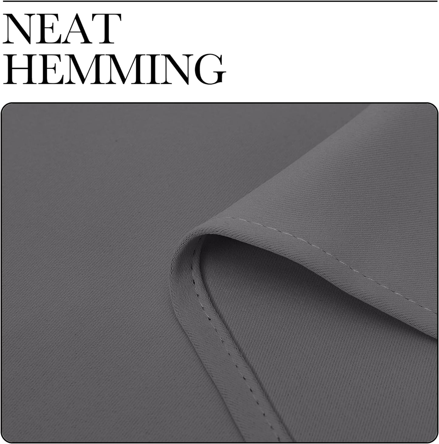 NICETOWN Grey Blackout Curtain Panels - Thermal Insulated Grommet Top Drapes (2 Panels, 29" x 45")