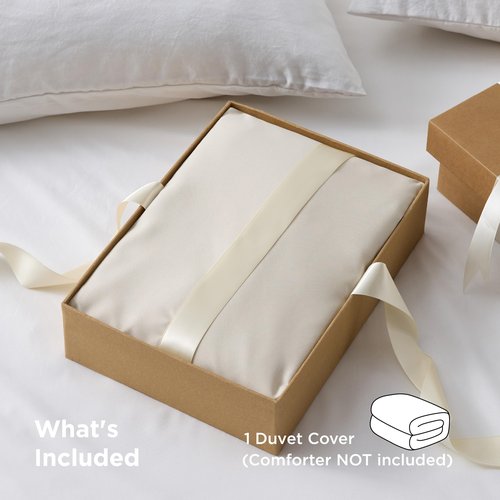 Bedsure Duvet Cover Queen Size - Only Includes 1 Duvet Cover (90"x90"), Hotel Luxury Soft Double Brushed All Season Bedding for Kids & Adults, Zipper Closure, Linen (No Comforter, No Pillow Shams)