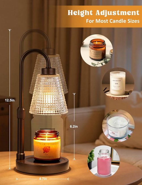 Innqoo Candle Warmer Lamp - Dimmable & Adjustable with Timer for Jar Candles | Perfect Gift for Women & Home Decor