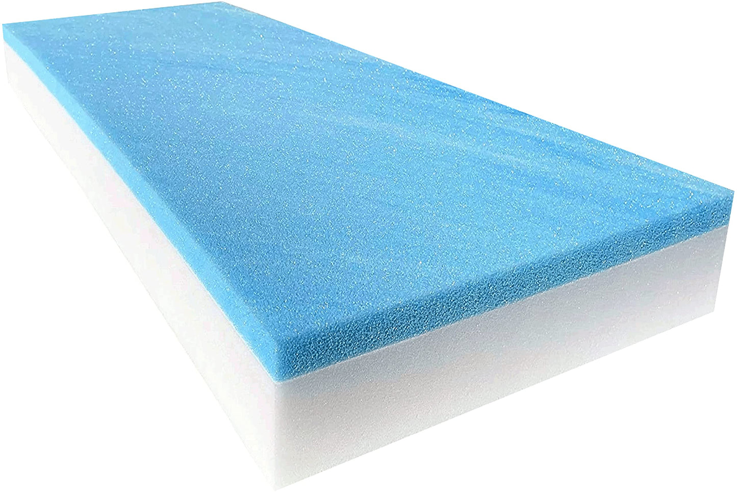 FoamTouch 6x24x72GMF15 RV Bed Mattress, 6" x 24" x 72", Turquoise on White