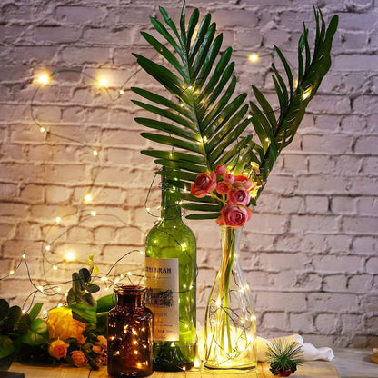 Starry Lights Battery Operated - 18FT with 50 Warm White Micro LEDs | Waterproof for Christmas & Weddings