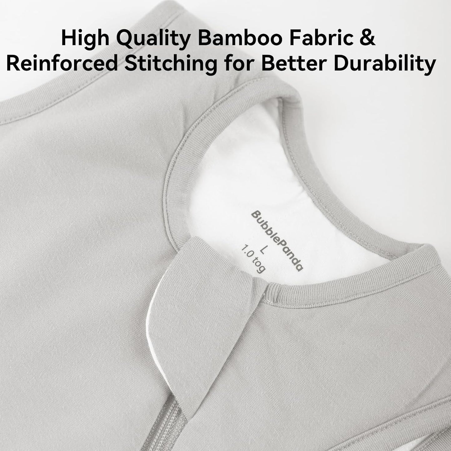 BubblePanda Bamboo Sleep Sack - Soft 2-Way Zipper Toddler Blanket for Infants 0-6 Months