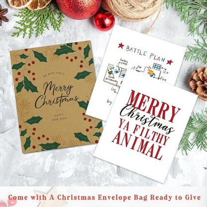 Home Alone | Christmas Decorations Set - Funny Holiday Posters for Bathroom & Bedroom Decor | 8x10 Inch Unframed Art Prints