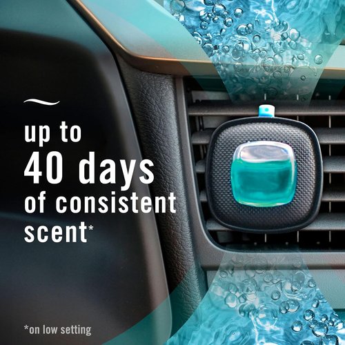 Febreze Car Air Freshener - Odor-Fighting Vent Clip | Long-Lasting Unstopables Fresh Scent, 4 Count
