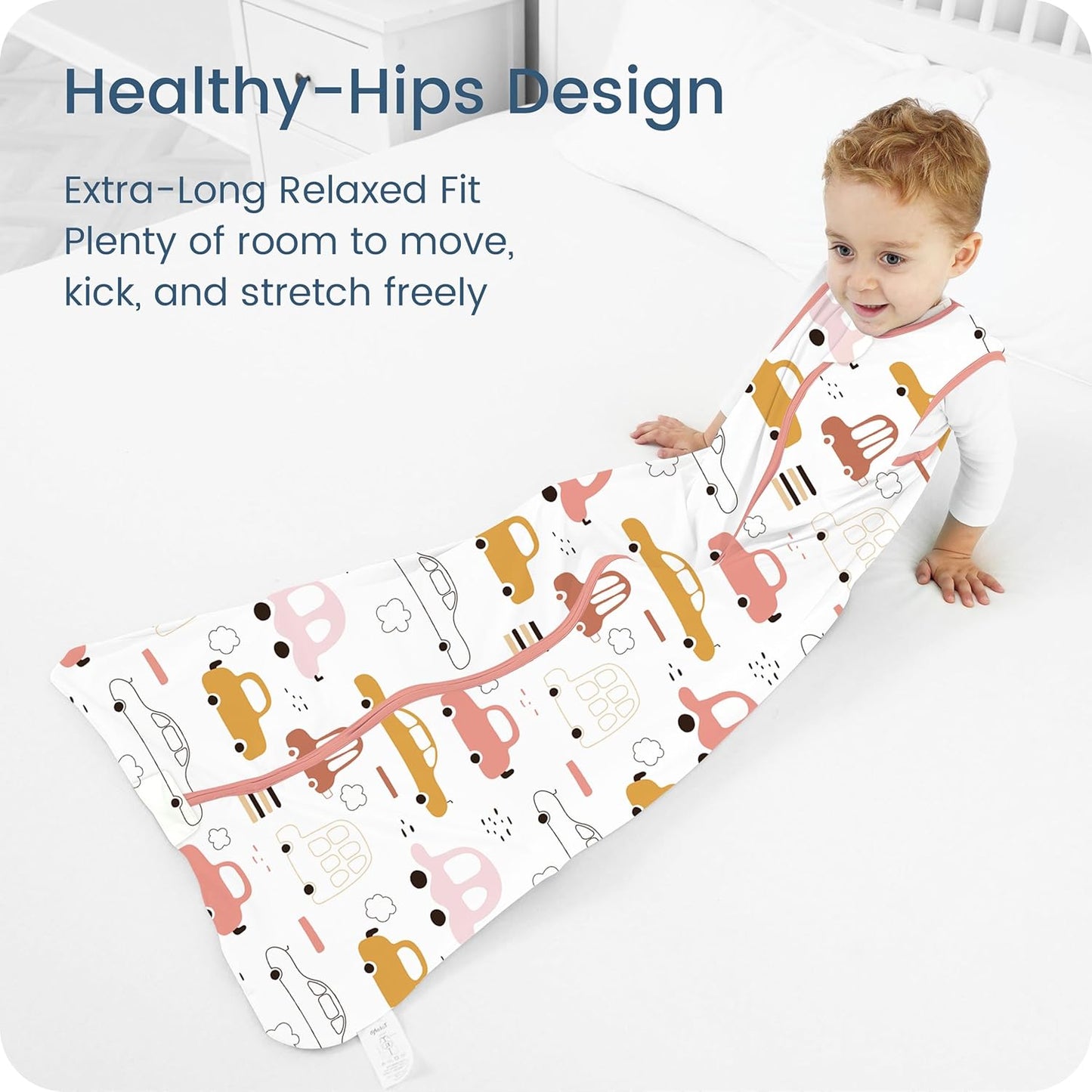 Skiennix Toddler Sleep Sacks - 0.5 TOG Light Summer Wearable Blankets | Extra Long XL, 2 Pack