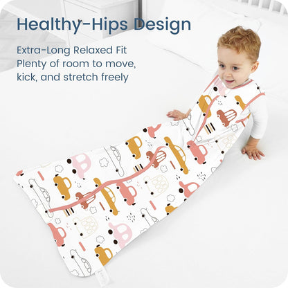 Skiennix Toddler Sleep Sacks - 0.5 TOG Light Summer Wearable Blankets | Extra Long XL, 2 Pack