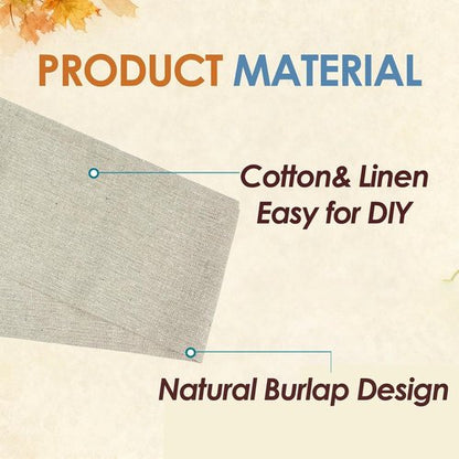 Burlap Wreath Sash by [Brand Name] - 2 Pack Blank Linen Sashes for Spring Holiday Decor | Natural Finish