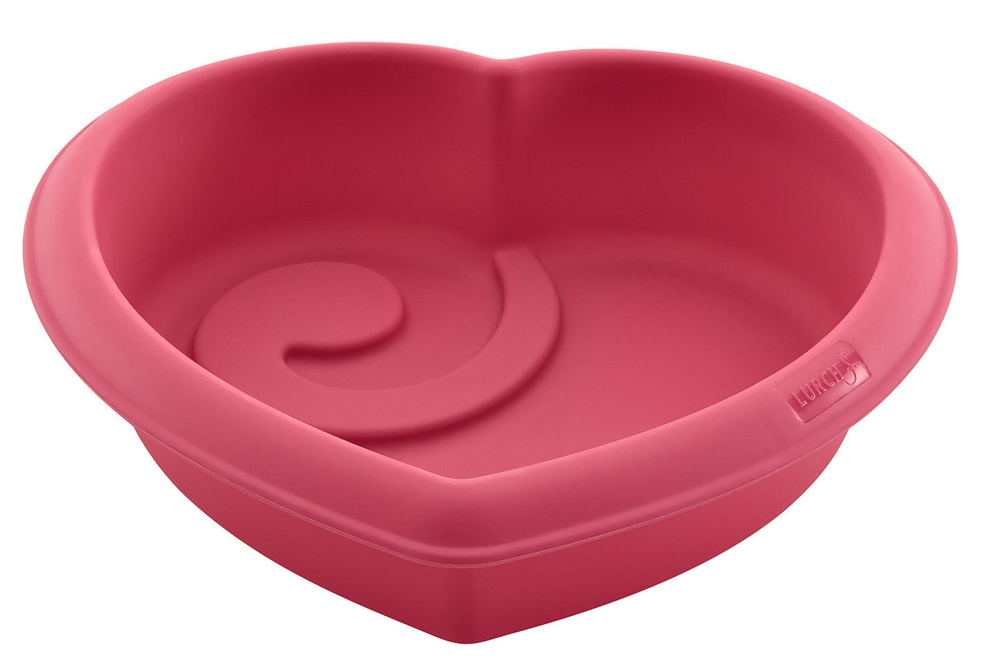 Lurch Flexi Mould Silicone Heart Cake Mould for Special Beautiful Desserts, Inner Dimensions 19 x 18 cm, Cotton Candy, 19 x 19 x 6 cm