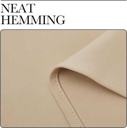 NICETOWN Room Darkening Curtain Panels - Thermal Insulated Grommet Drapes, Biscotti Beige, 2 Panels (W42 x L78)