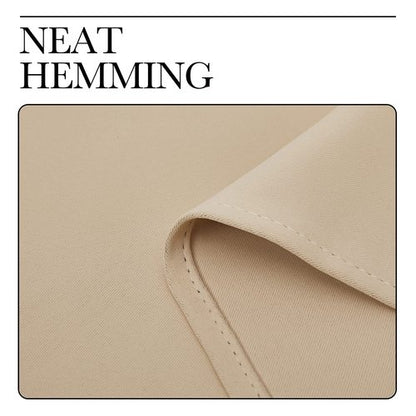 NICETOWN Room Darkening Draperies Window Curtain Panels, Thermal Insulated Grommet Room Darkening Curtains for Bedroom (Biscotti Beige, 2 Panels, W42 x L50 -inch)