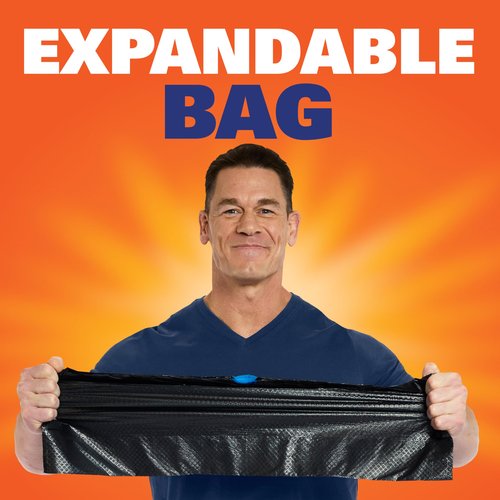 Hefty Ultra Strong Multipurpose Large Trash Bags, Black, Unscented, 30 Gallon, 25 Count