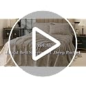 FADFAY Full Size Taupe Mocha Floral Duvet Cover Set – 3-Piece Cotton Bedding