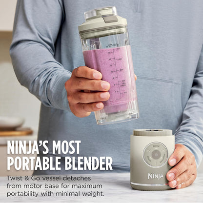 Ninja Blast Max Portable Blender - Cordless Personal Smoothie Maker with 3 Programs | 22 oz Pink Vessel