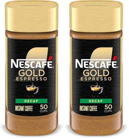NESCAFÉ Gold Decaf Espresso Instant Coffee - Rich Flavor, 3.17 oz | Pack of 2