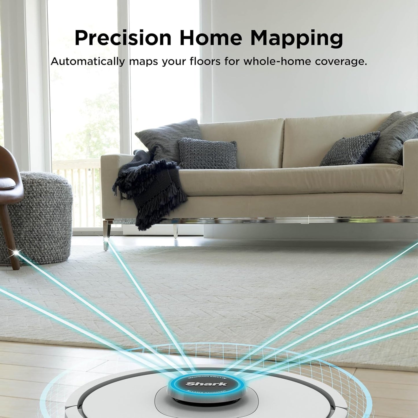 Shark Matrix Clean Robot Vacuum - Powerful Suction for Pet Hair & Hard Floors | Self-Empty Base | Cool Grey