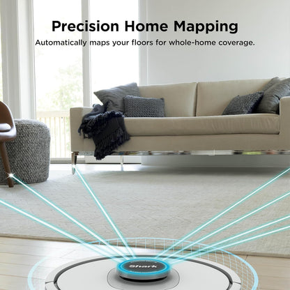 Shark Matrix Clean Robot Vacuum - Powerful Suction for Pet Hair & Hard Floors | Self-Empty Base | Cool Grey