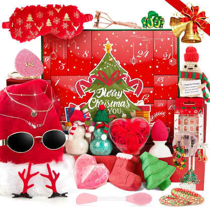 Regine Switzerland | 24-Piece Christmas Beauty & Jewelry Bath Set - Perfect Gift for Women & Girls