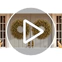 28 Inch Fall Boxwood Wreath for Front Door Decoration - Orange