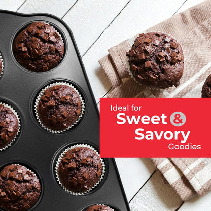 PERLLI Non-Stick 10-Piece Baking Pan Set - BPA-Free Carbon Steel Bakeware with Silicone Handles | Oven Safe Up to 446°F