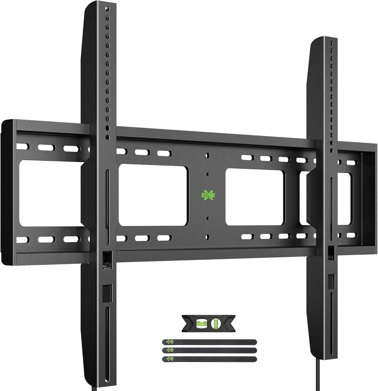 USX MOUNT Heavy Duty Fixed TV Wall Mount | Fits 65-100 Inch Flat TVs, Max Load 200 Lbs, Low Profile Design