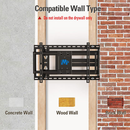 Mounting Dream TV Wall Mount - Full Motion Arm for 42-94 Inch TVs | 40'' Extension, Swivel & Tilt, Max VESA 800x400mm, Supports Up to 150lbs
