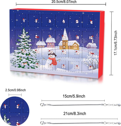 Novernat Charm Bracelet Advent Calendar - 24-Day DIY Bracelet Kit for Girls & Teens