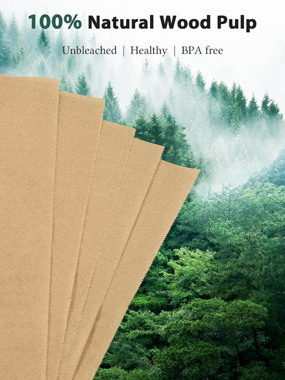 SMARTAKE Pop-Up Parchment Paper Sheets - 200 Pcs Non-Stick Baking Paper, 10.7x15 Inch, Unbleached