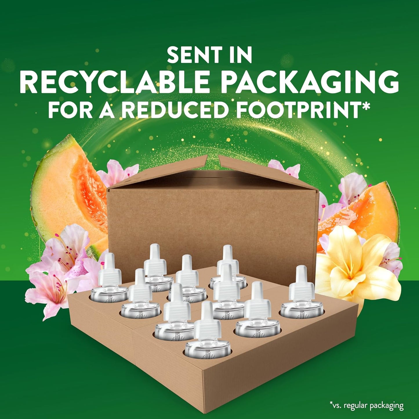 Air Wick Scented Oil Refill - Summer Delights | Eco-Friendly Air Freshener, 10ct