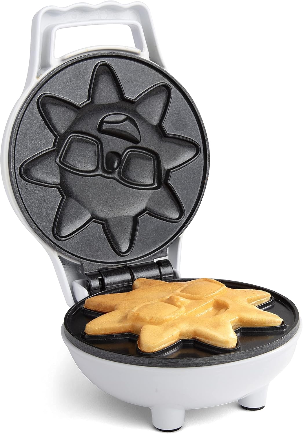 Rise & Shine Mini Sun Waffle Maker - Non-Stick Electric Iron for Personal-Sized 4" Sunshine Waffles | Perfect Easter Basket Gift