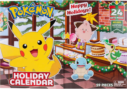 Pokemon Holiday Calendar 2025 - 16 Premium 2-Inch Battle Figures & 8 Unique Accessories
