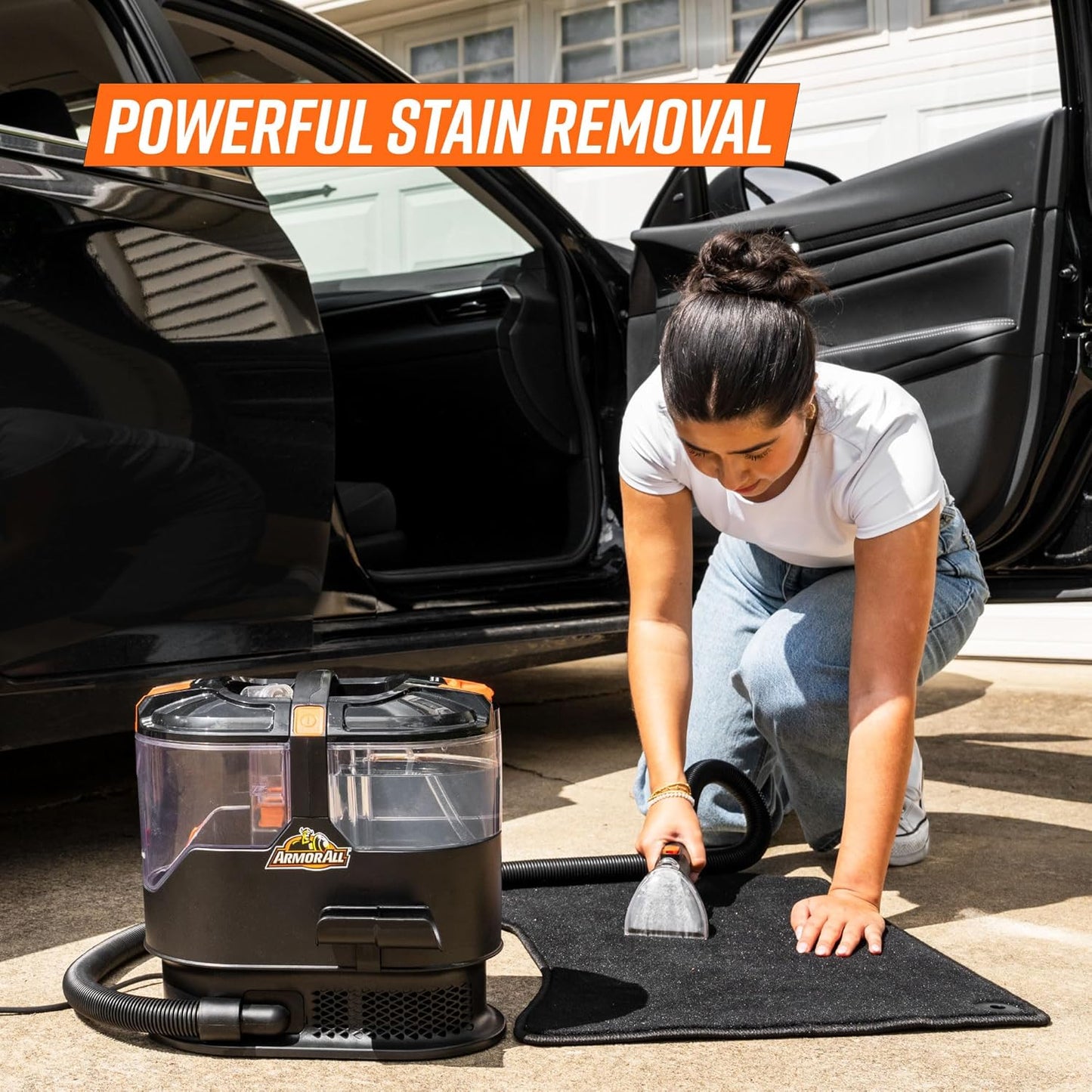 Armor All SCA702 7 Amp Portable Spot Cleaner - Effective Car, Carpet & Upholstery Stain Removal