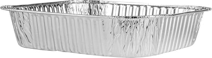 PLASTICPRO Aluminum Foil Baking Pans - 8'' Square Bakeware for Cakes, Breads & More | Pack of 10