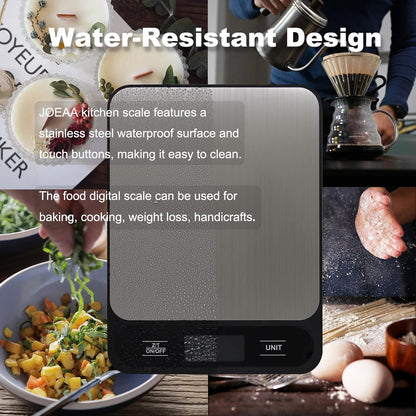 Skiennix Digital Kitchen Scale - 10kg/22lb Capacity for Accurate Grams & Ounces Measurements