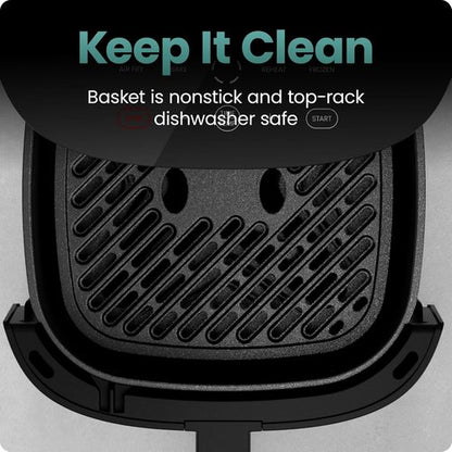 Chefman TurboX 4-in-1 Air Fryer - 5-Quart Capacity for Crispy Chicken, Fries & More | Digital Touch Controls