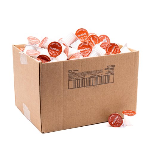 Heartland Non Dairy Liquid Coffee Creamer, Hazelnut, 200 Single Serve Cups, Shelf Stable, No Refrigeration