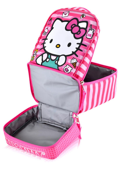 Fast Forward Sanrio Hello Kitty Lunch Box for Kids | Insulated Lunch Bag Lunch Box for Girls, Boys, Unisex | Hello Kitty and Friends Pink Reusable Lunchbox