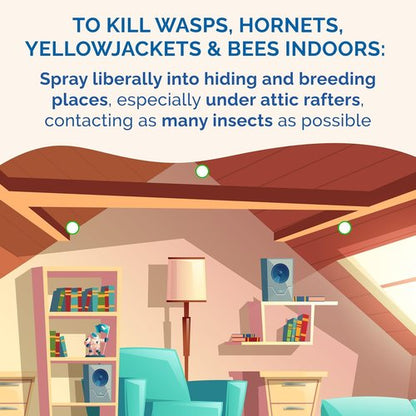 Hot Shot Flying Insect Killer - 15 Ounce Aerosol | Effective Against Houseflies & Mosquitoes, Fresh Scent, 3 Pack